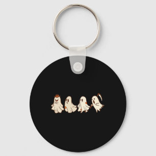 Retro Ghost Halloween Boo Trick or treat S Sleutelhanger