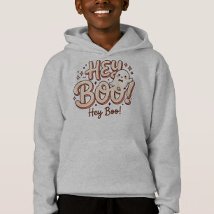 Retro Ghost "Hey Boo!" Jongens Hoodies