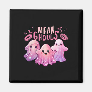 Retro Ghost Mean Ghouls Fun Halloween Spooky Zeeen Magneet