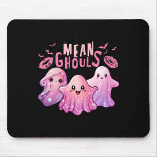 Retro Ghost Mean Ghouls Fun Halloween Spooky Zeeen Muismat