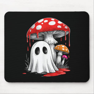Retro Ghost Mushroom Halloween Vibes Schattige Gro Muismat