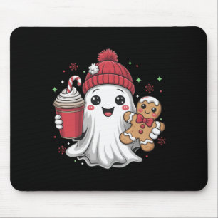 Retro Ghost Muts Kerst Vakantie Kerstmis Koffie G Muismat