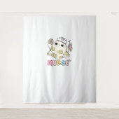 Retro Ghost Nurse Halloween Design Classic T-shirt Wandkleed (Voorkant)