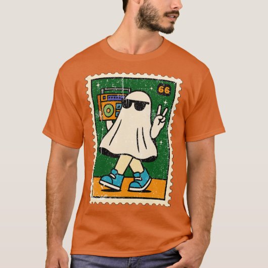 Retro Ghost T-shirt (Voorkant)