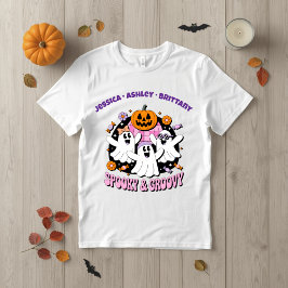 Retro Ghosts Grappige Beste Vrienden Pastel Hallow T-shirt