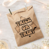 Retro Ghosts Halloween Trick or treat Bedankzakje (Geknipt)