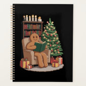 Retro Gingerbread Reading Books Christmas Teacher  (Devant)