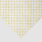 Retro Gingham Boter Geel Tissuepapier (Detail)