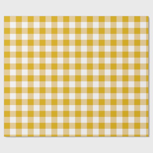 Retro Gingham Check Plaid Patten in pastelkleuren Cadeaupapier (Vlak)