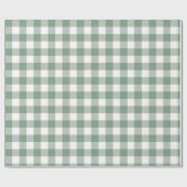 Retro Gingham Check Plaid Patten in pastelkleuren Cadeaupapier (Vlak)