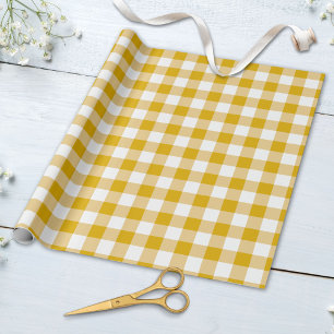 Retro Gingham Gekruist Plaid Patroon in Pastelkleu Cadeaupapier