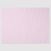 Retro Gingham Light Pink Tissuepapier (Voorkant)
