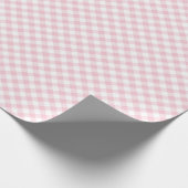 Retro Gingham Pink Cadeaupapier (Hoek)