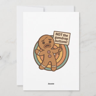 Retro Gingy Christmas Card – Cute Holiday Greeting Feestdagenkaart