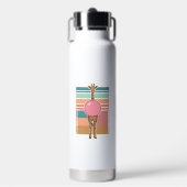 Retro Giraffe Bubblegum Graveer Shirt Ontwerp_1 Waterfles (Voorkant)