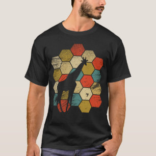 Retro Giraffe en schattig dier 3 T-shirt