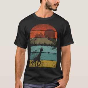 Retro Giraffe en schattig dier 4 T-shirt