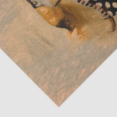 Retro Girl Polka Dot Bikini Sketch Art Tissuepapier (Detail)