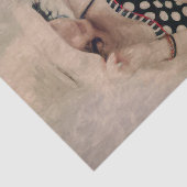  Retro Girl Polka Dot Bikini-themapapier Tissuepapier (Detail)