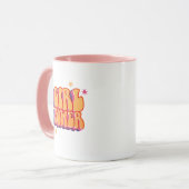 Retro "GIRL POWER" Mug – Bold Feminine Energy Mok (Voorkant links)