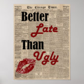 Retro Girly Citation journal Poster d'art mural te (Devant)