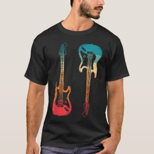 Retro Gitaar Gitarist Elektrische Basgitaar Rock M T-shirt