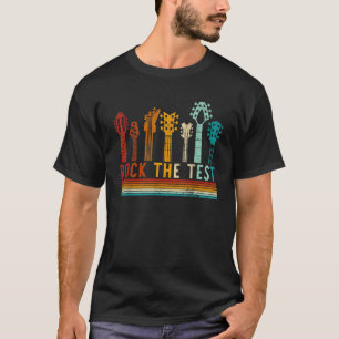 Retro Gitaar Muziek Funny Testing Day Teach T-shirt