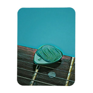retro-gitarkunst voor gitarist magneet