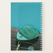 retro-gitarkunst voor gitarist planner (Achterkant)