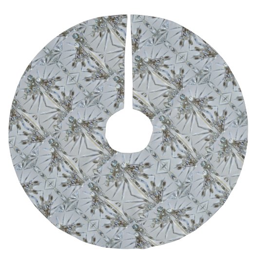 Retro Glam Art Deco Rhinestones en Crystal Kerstboom Rok (Voorkant)