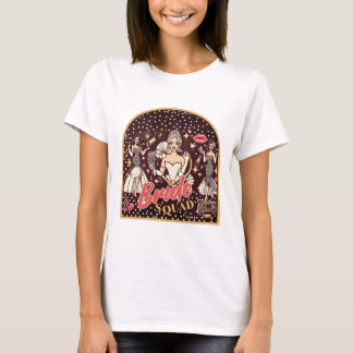 Retro Glam Bride Squad T-shirt