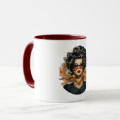 💋 Retro Glam Diva Mug ☕ (Devant gauche)
