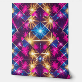 Retro Glam geometrische schil en stick Behang