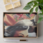 Retro Glam getatoeëerde pin-up Tissuepapier (Geschenk)