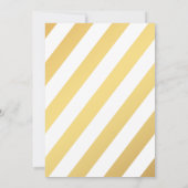Retro Glam Gold Stripes Keukendouche Kaart (Achterkant)