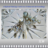 Retro Glam Rhinestones Cadeaulabel