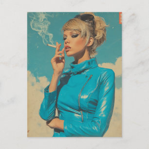 Retro Glam Roken Mode Briefkaart