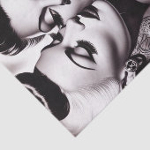 Retro Glam Tattoo Meisjes Tissuepapier (Detail)