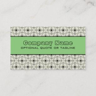Retro Glam Visitekaartje, Mint Green Visitekaartje