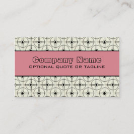 Retro Glam Visitekaartje, roze Visitekaartje