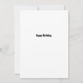 Retro Glamor femme Sarcastique carte d'anniversair (Dos)