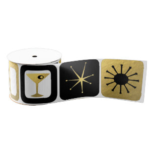 Retro Glamoureus Gold Grosgrain lbon Lint