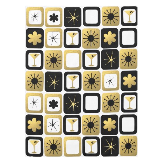 Retro Glamoureus Gold Tablecloth Tafelkleed (Voorkant)