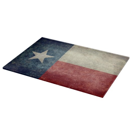 retro Glass Cutting Board van de Texas State-vlag Snijplank (Hoek)