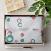 Retro Glitter Rood Groen SilverPolka Stippen Kerst Tissuepapier (Geschenk)