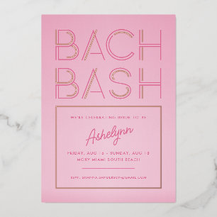 Retro Glow Invitation en aluminium pour enterr