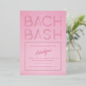 Retro Glow | Invitation en aluminium pour enterr (Debout devant)