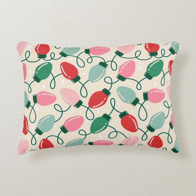 Retro Glow Lights Accent Kussen (Voorkant)