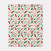 Retro Glow Lights Fleece Deken (Voorkant)