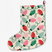 Retro Glow Lights Grote Kerstsok (Achterkant)